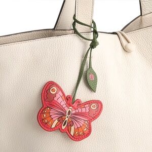 Vera Bradley Butterfly Bag Charm Purse Abuzz Butterfly Faux Leather NWT